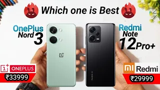 OnePlus Nord 3 vs Redmi Note 12 Pro+ ⚡ which one is Better 🤔