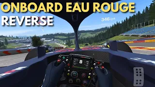 F1 Reverse Spa Francorchamps Hotlap | Max Verstappen Onboard | Real Racing 3
