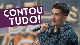 João Guilherme denuncia o pai Leonardo em brincadeira com Faustão