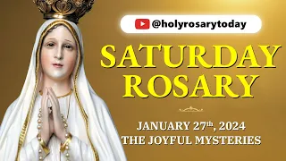 SATURDAY HOLY ROSARY 💛 JANUARY 27, 2024 💛 JOYFUL MYSTERIES OF THE ROSARY [VIRTUAL] #holyrosarytoday