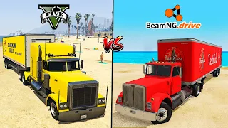 GTA 5 BIG TRUCK VS BEAMNG.DRIVE BIG TRUCK - WHICH IS BEST?