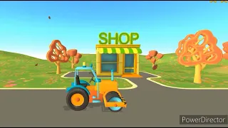 Bulldozer, Dump Truck & Wheel Loader Truck for Kids | Zipline Transport Construction  Kid's TV show