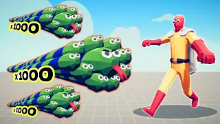 1000x OVERPOWERED SNAKES vs UNITS | TABS - Totally Accurate Battle Simulator