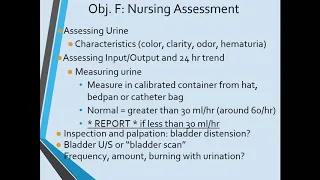 Nursing Fundamentals Urinary Elimination Unit 13 F18