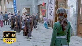 [Kung Fu Movie] A Japanese samurai provoked a kung fu girl and was beaten violently!#movie