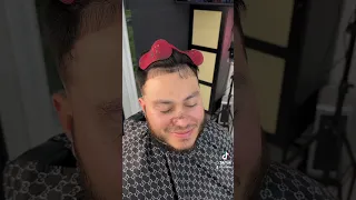 His crush told him his forehead to big  #barber #wealth #girlfriend #viral