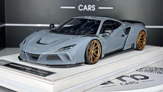 IM1816-I IVY Novitec Ferrari F8 nardo grey 1:18