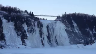 Quebec City Chute Montmorency Falls Feb 2016