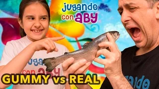 GUMMY vs REAL Food Challenge con Aby