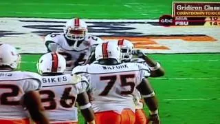 Vince Wilfork Crushes The FSU RB!!!  #Canes