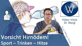 Hirnödem & Hirnschwellung - Viele von uns wissen es nicht: Lebensgefahr durch Sport, Trinken & Hitze