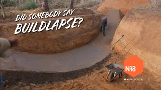 Trail Sculpture - building dirt jumps by hand - timelapse. Strangely satisfying