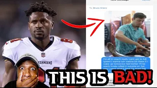 Antonio Brown Gets CUT After Leaking Texts From Bruce Arians and Tom Brady's Trainer! REACTION