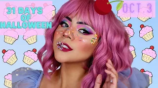 31 DAYS OF HALLOWEEN | Cupcake Inspired Makeup Look Tutorial