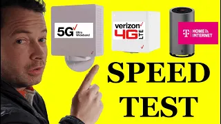 ✅ T-Mobile vs Verizon Home Internet -- SPEED TEST -- 5G UWB vs 5G UC vs 4G LTE - Fair and Square!