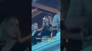 Taylor's reaction when she caught fans filming her 🥹#taylorswift #swifties #viral #fyp #swifttok #ts