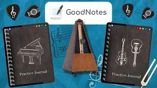 Digital Notebooks and Stickers For Musicians and Teachers - Goodnotes 6, Notability, OneNote, etc.