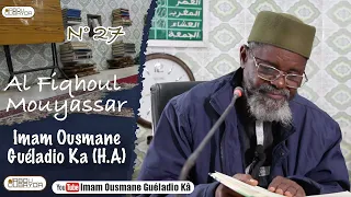 Imam Guéladio Ka (H.A) - Al Fiqhoul Mouyassar N°27 du 17/03/2022 - Atéy Diouli Mbollo & Critère Imam