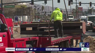 Nearly year of roadwork causing Las Vegas valley businesses to struggle to stay afloat