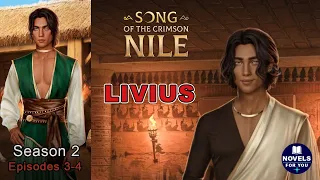 ✨LIVIUS route 💎SONG OF THE CRIMSON NILE - Season 2 Episodes 3-4 / Romance Club