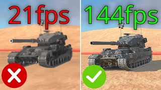 КАК УЛУЧШИТЬ FPS 🔥 Tanks Blitz / WoT Blitz
