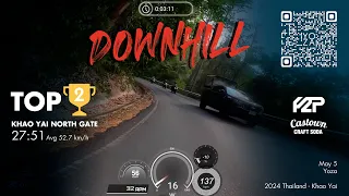 2nd overall on Khao Yai North Viewpoint - downhill (7:07)