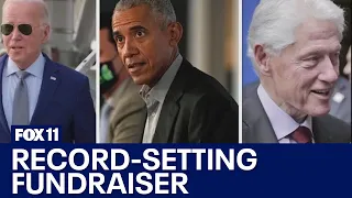 Obama, Clinton join Biden for fundraiser