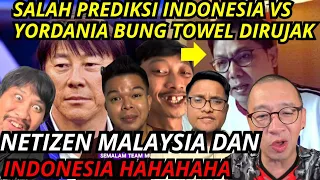 Towel dirujak netizen Malaysia Indonesia, Salah prediksi skor Indonesia vs Yordania