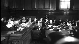 Frank Costello testifying before the Kefauver Committee and giving the famous "Pa...HD Stock Footage