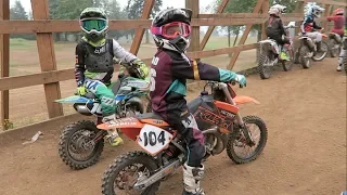 Luke's First Time Riding a KTM 65 on a Track