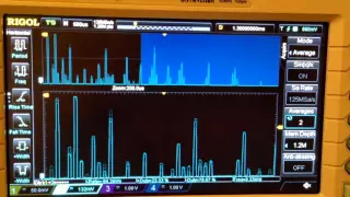 Analiza fft na stm32 wyświetlana na oscyloskopie