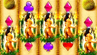 ★★JACKPOT HANDPAY★★$50 BETS★★QUEEN OF THE WILD HIGH LIMIT SLOT MACHINE BUENO DINERO MUSEUM SLOTS WMS