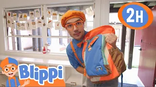Blippi Back to School Scavenger Hunt + More - Blippi | Kids Cartoons & Nursery Rhymes | Moonbug Kids