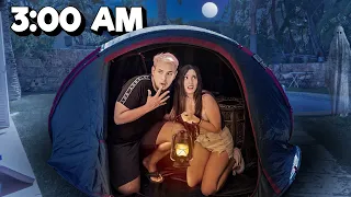 ACAMPANDO UNA NOCHE EN MI CASA POR PRIMERA VEZ | Lyna Vlogs