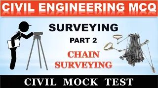 Chain Surveying MCQ | Civil Engineering MCQ | Civil Mock Test | Overseer | Tracer | KWA | SSC JE