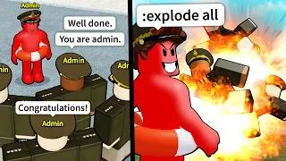 They gave me Roblox Army ADMIN..