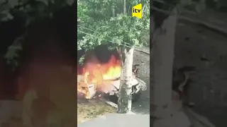 Şəhər komendantının avtomobili partladıldı - Ukrayna, Berdyanskda TERROR