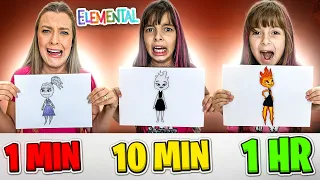 1 MINUTO, 10 MINUTOS OU 1 HORA FILME ELEMENTOS ! BATALHA DE DESENHO ! - COMPILAÇÃO