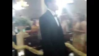 On and off cam of Clark and Leah's wedding