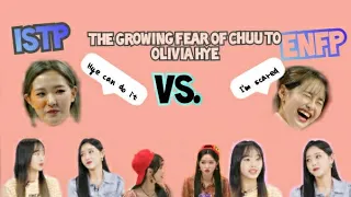 LOONA/이달의소녀 CHUU VS. OLIVIA HYE WHAT HAPPEN WHEN ENFP AND ISTP ARE TOGETHER(WHO'S THE REAL BABY)