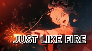 『AMV』Just Like Fire (warriors light em up) || Anime Mix