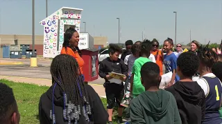Val Jackson Elementary Unveils Free Little Library