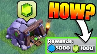 HOW TO GET 1000 FREE GEMS IN THE BUILDERS HALL VILLAGE!! - Clash Of Clans NEW ACHIEVEMENTS!