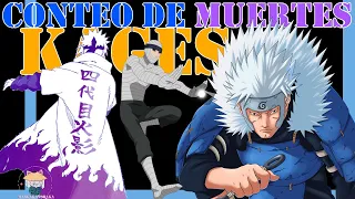 💀La MUERTE de TODOS los KAGES | ¿Como murieron los KAGES? | Conteo de MUERTES ❄️| Naruto Shippuden