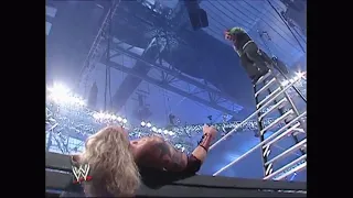 Jeff Hardy takes crazy to new heights with a leg drop off the top of a ladder: WrestleMania 23