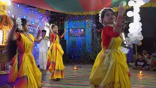 Achyutam Keshavam Krishna Damodaram || Damodor special group dance || ATHAY/NODI/SARBONTY/ANIMA