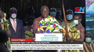 Ghana News: Asantehene cautions stakeholders to stop being hypocrite in Galamsey fight