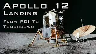 Apollo 12 landing from PDI to Touchdown