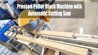 Pressed Pallet Block Machine with Automatic Cutting Saw