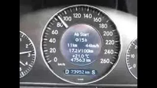 Mercedes Benz CLK звук и разгон 0 - 100